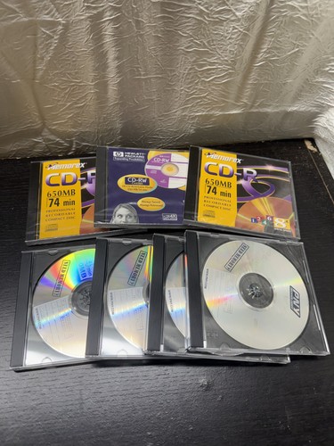 Lot blank r cd rw - of,
