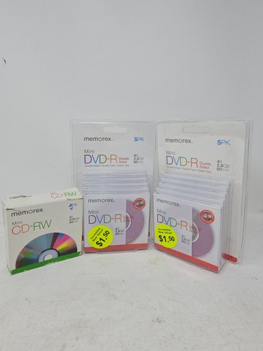 Memorex blank mini dvd 4x - blank, dvd-r